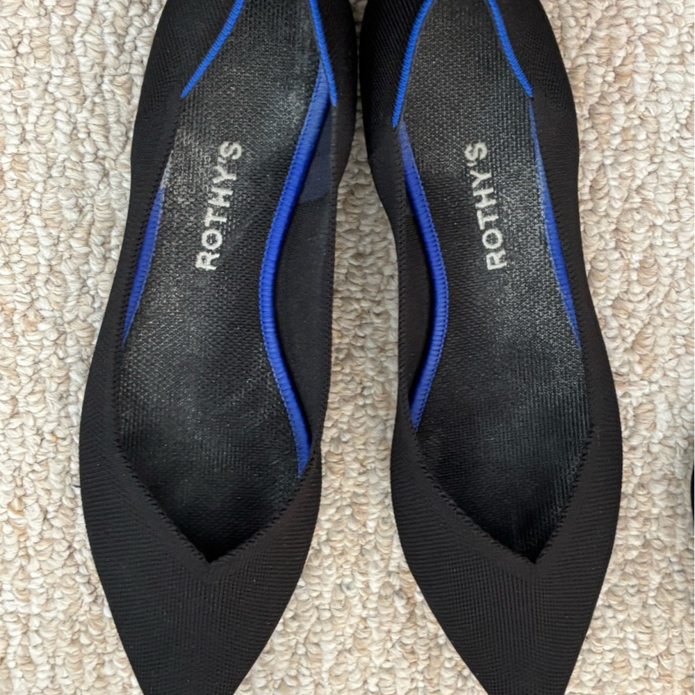 Rothy's Women's Black “The Point” Flats